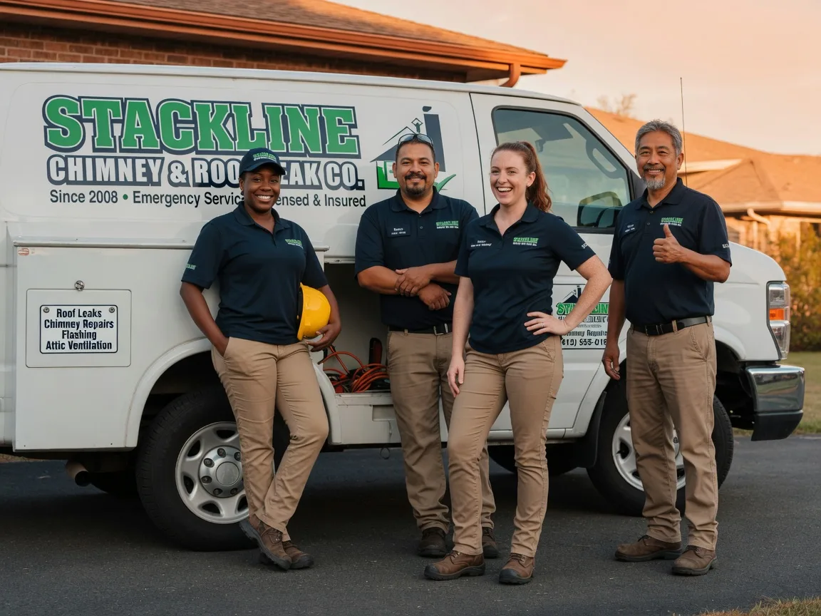Chimney flashing repair company in Denison, TX